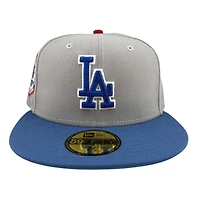 Los Angeles Dodgers Gray and Indigo Olympic Pack 2.0 Icy Blue UV New Era 59FIFTY Fitted Hat