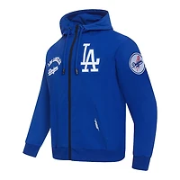 Los Angeles Dodgers Royal Blue Classic Wind Suit Woven Full Zip Pullover Hoodie
