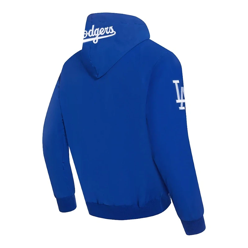 Los Angeles Dodgers Royal Blue Classic Wind Suit Woven Full Zip Pullover Hoodie