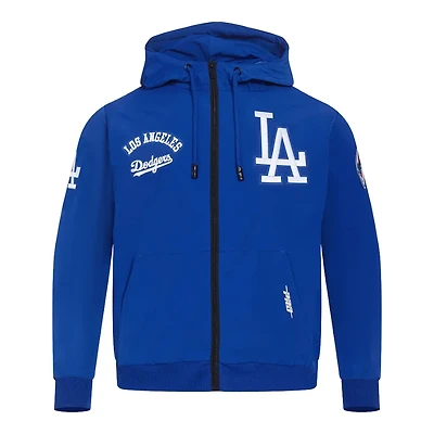 Los Angeles Dodgers Royal Blue Classic Wind Suit Woven Full Zip Pullover Hoodie
