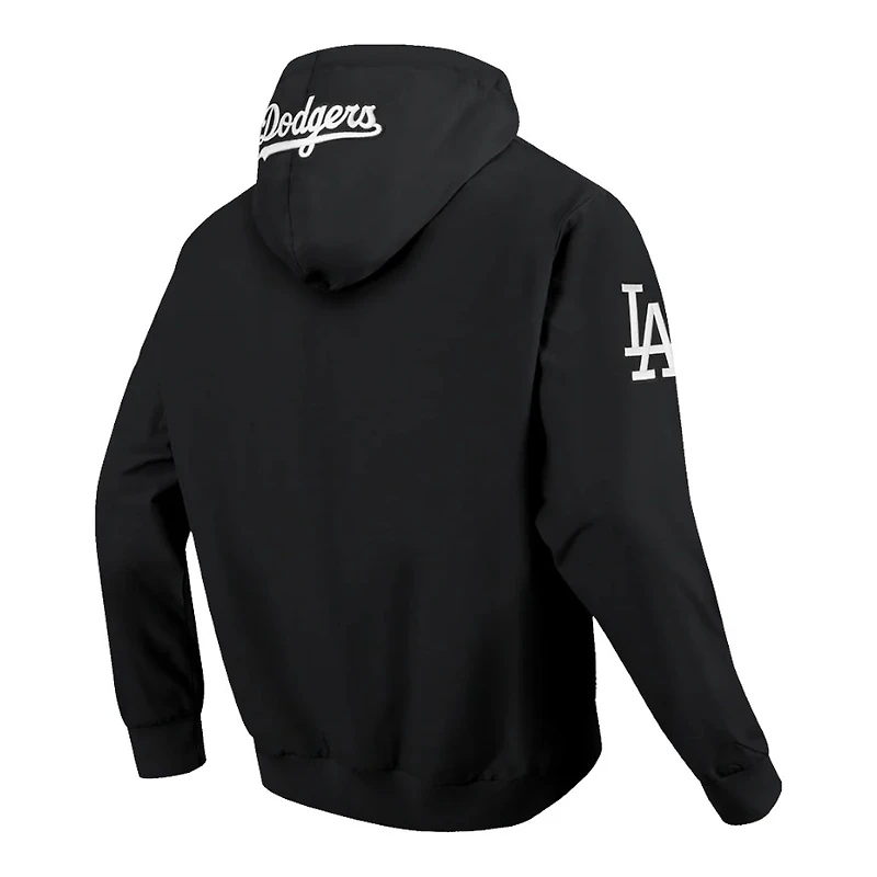 Los Angeles Dodgers Black Classic Wind Suit Woven Full Zip Pullover Hoodie