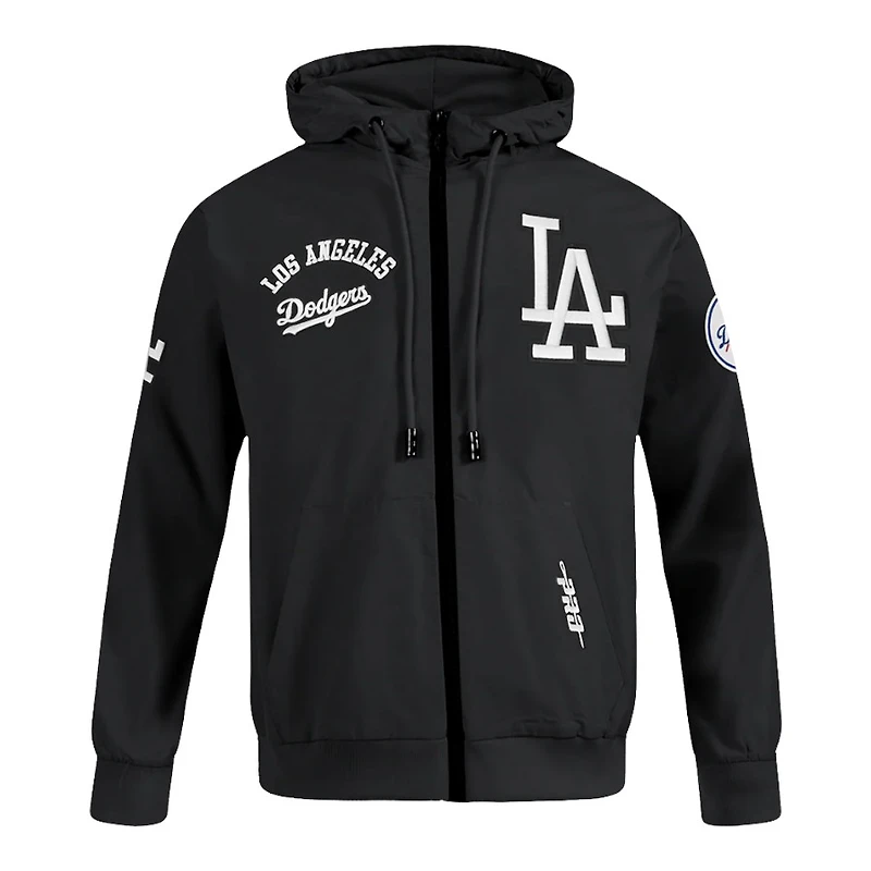 Los Angeles Dodgers Black Classic Wind Suit Woven Full Zip Pullover Hoodie