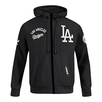 Los Angeles Dodgers Black Classic Wind Suit Woven Full Zip Pullover Hoodie