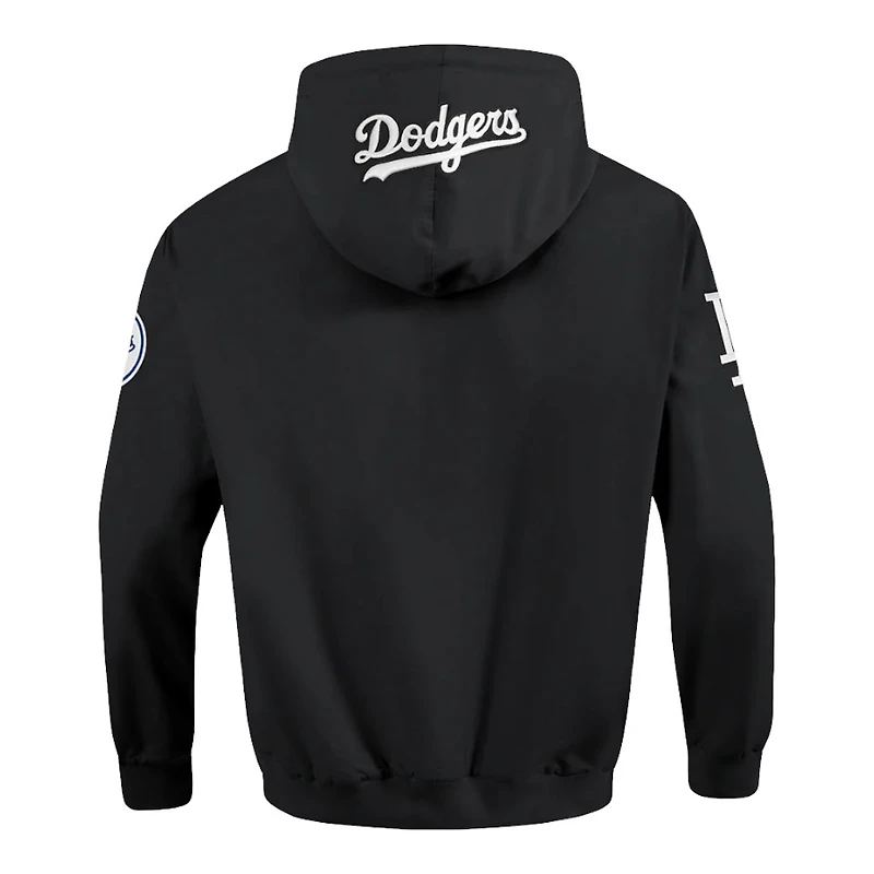 Los Angeles Dodgers Black Classic Wind Suit Woven Full Zip Pullover Hoodie