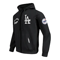 Los Angeles Dodgers Black Classic Wind Suit Woven Full Zip Pullover Hoodie