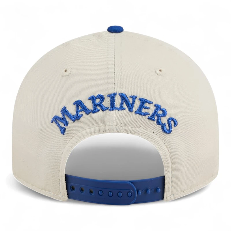 Seattle Mariners Chrome and Royal Blue Scatter Retro Crown 9FIFTY Snapback