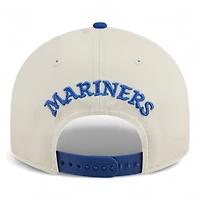 Seattle Mariners Chrome and Royal Blue Scatter Retro Crown 9FIFTY Snapback