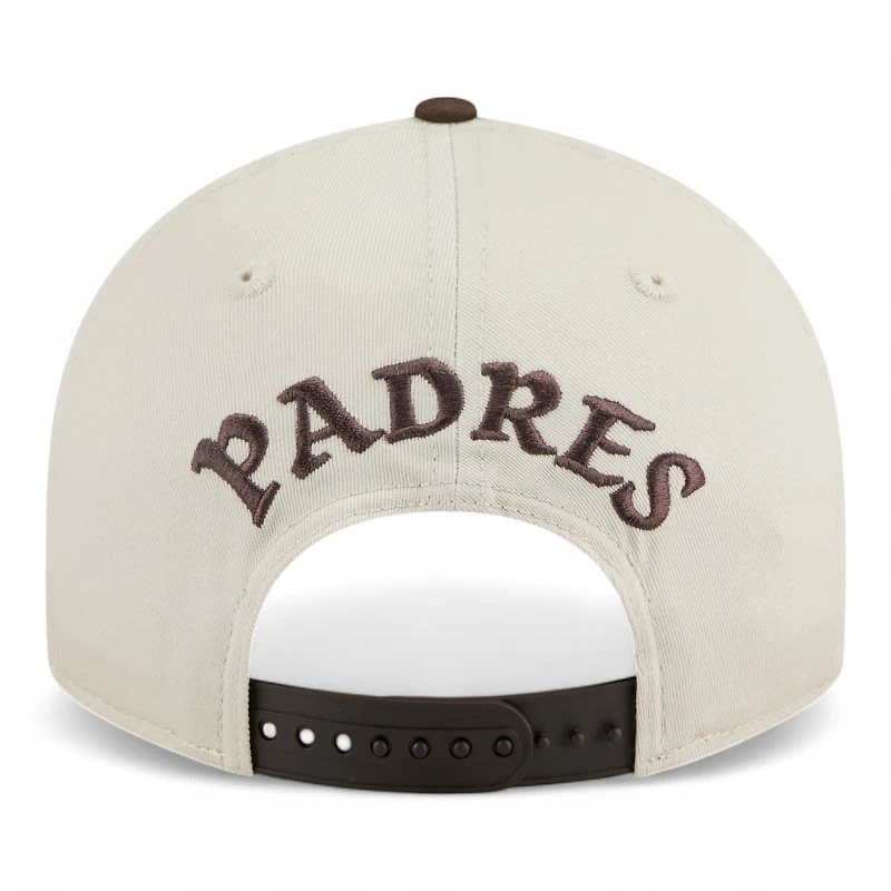 San Diego Padres Chrome and Brown Scatter Retro Crown 9FIFTY Snapback