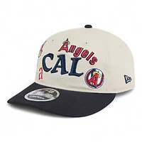 California Angels Chrome and Navy Scatter Retro Crown 9FIFTY Snapback