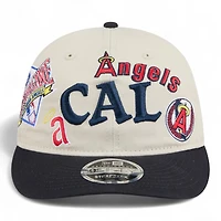 California Angels Chrome and Navy Scatter Retro Crown 9FIFTY Snapback