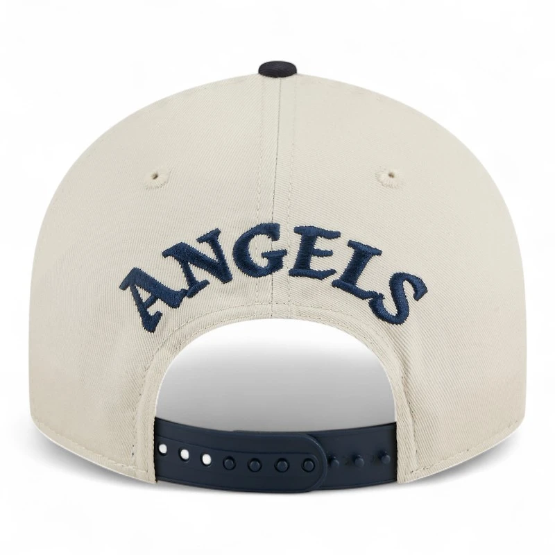 California Angels Chrome and Navy Scatter Retro Crown 9FIFTY Snapback