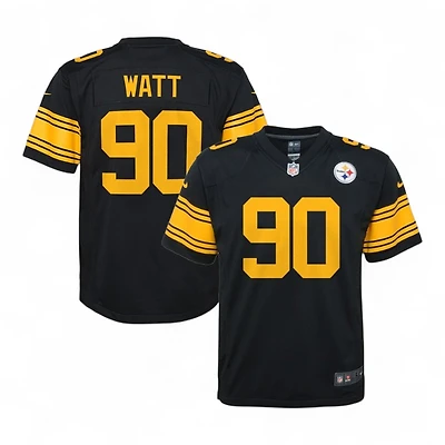 Youth Pittsburgh Steelers TJ Watt Black Alternate Nike Game Jersey