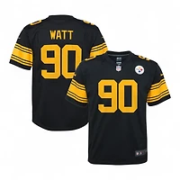 Youth Pittsburgh Steelers TJ Watt Black Alternate Nike Game Jersey