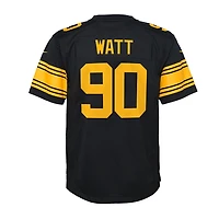 Youth Pittsburgh Steelers TJ Watt Black Alternate Nike Game Jersey