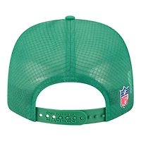 Philadelphia Eagles Kelly Green 2025 NFL Sideline New Era 9SEVENTY Trucker Adjustable Snapback Hat