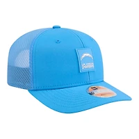 Los Angeles Chargers Powder Blue 2025 NFL Sideline New Era 9SEVENTY Trucker Adjustable Snapback Hat