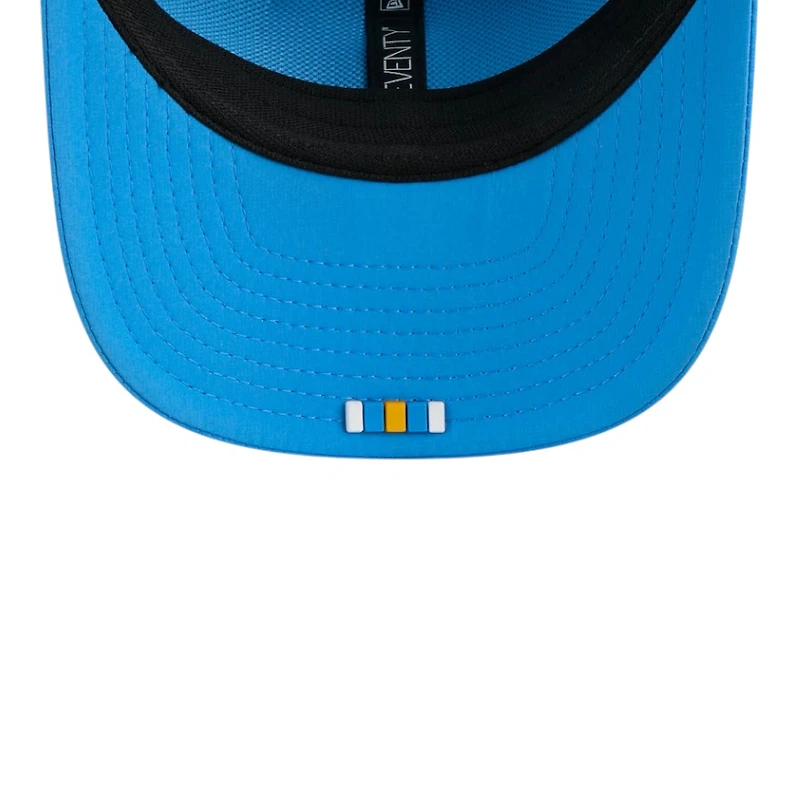 Los Angeles Chargers Powder Blue 2025 NFL Sideline New Era 9SEVENTY Trucker Adjustable Snapback Hat