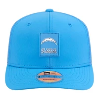 Los Angeles Chargers Powder Blue 2025 NFL Sideline New Era 9SEVENTY Trucker Adjustable Snapback Hat