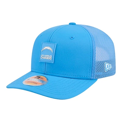 Los Angeles Chargers Powder Blue 2025 NFL Sideline New Era 9SEVENTY Trucker Adjustable Snapback Hat