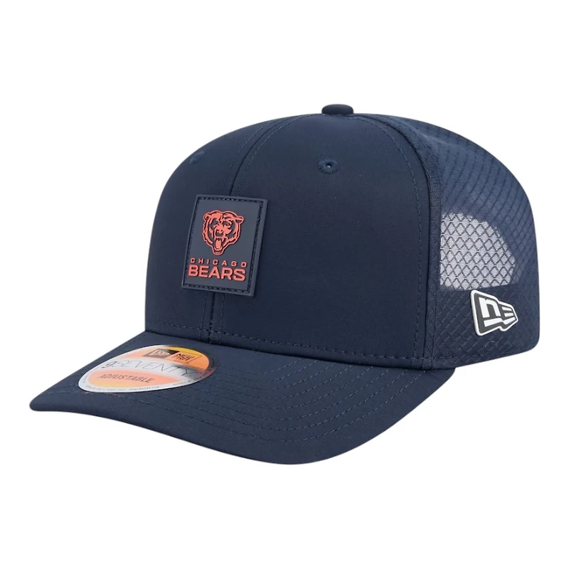 Chicago Bears Navy 2025 NFL Sideline New Era 9SEVENTY Trucker Adjustable Snapback Hat