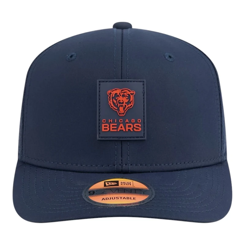 Chicago Bears Navy 2025 NFL Sideline New Era 9SEVENTY Trucker Adjustable Snapback Hat