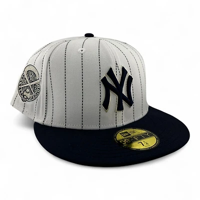 New York Yankees White and Navy "East vs West Collection" 1938 Patch Gray UV Era 59FIFTY Fitted Hat