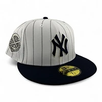 New York Yankees White and Navy "East vs West Collection" 1938 Patch Gray UV Era 59FIFTY Fitted Hat