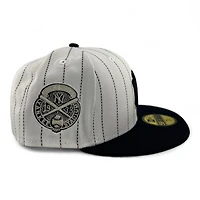 New York Yankees White and Navy "East vs West Collection" 1938 Patch Gray UV Era 59FIFTY Fitted Hat