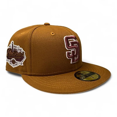 San Diego Padres Toasted Peanut 1969 Patch Brown UV New Era 59Fifty Fitted Hat