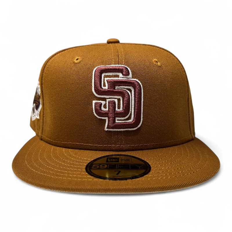 San Diego Padres Toasted Peanut 1969 Patch Brown UV New Era 59Fifty Fitted Hat