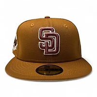San Diego Padres Toasted Peanut 1969 Patch Brown UV New Era 59Fifty Fitted Hat