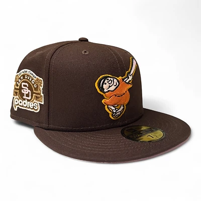 San Diego Padres Brown Team Patch Pink UV New Era 59Fifty Fitted Hat