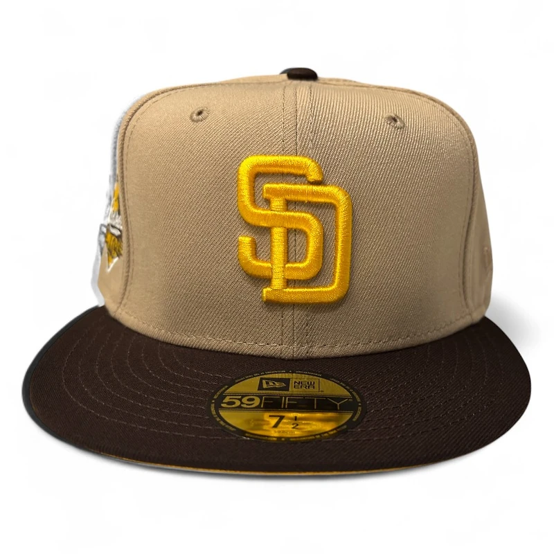 San Diego Padres Brown 2Tone 40th Anniversary Patch Gold UV New Era 59Fifty Fitted Hat