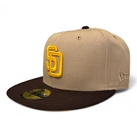 San Diego Padres Brown 2Tone 40th Anniversary Patch Gold UV New Era 59Fifty Fitted Hat