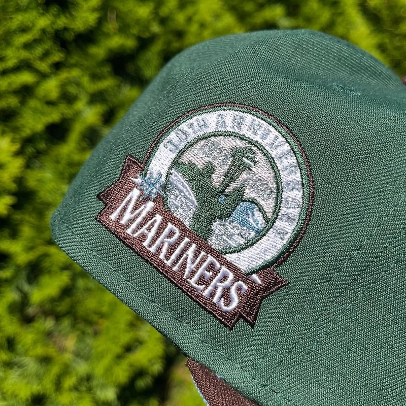 Seattle Mariners Green and Brown 30th Anniversary Patch Icy Blue UV 59FIFTY Fitted Hat