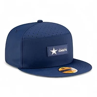 Dallas Cowboys Navy 2025 NFL Sideline Split Panel New Era 9FIFTY Snapback Hat