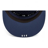 Dallas Cowboys Navy 2025 NFL Sideline Split Panel New Era 9FIFTY Snapback Hat