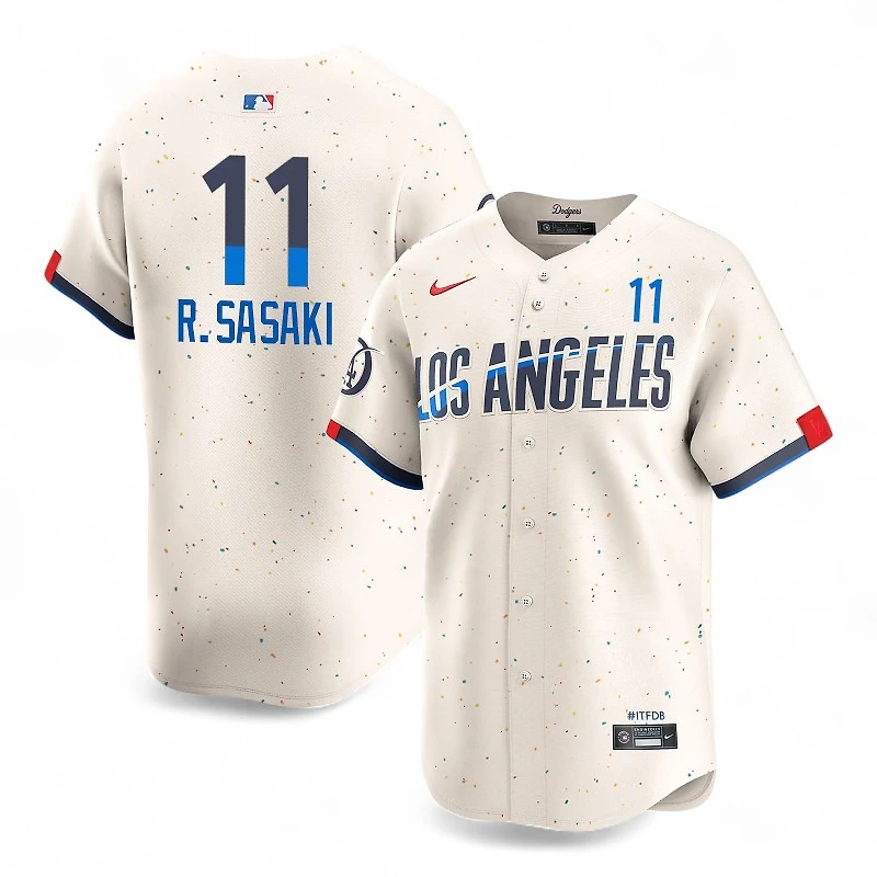 Los Angeles Dodgers Roki Sasaki Cream City Connect Nike Limited Player Jersey