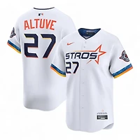 Houston Astros Jose Altuve White City Connect Nike Limited Player Jersey