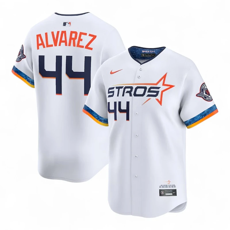 Houston Astros Yordan Alvarez White City Connect Nike Limited Player Jersey