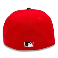 Colt 45s Red and Black Celebrating 40 Years Patch Grey UV New Era 59FIFTY Fitted Hat