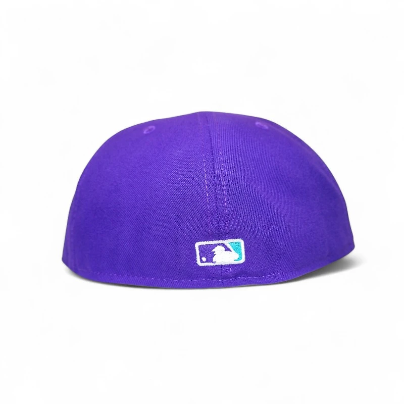 Arizona Diamondbacks True Purple Teal 2T Leon the Lab City Connect Patch Grey UV New Era 59FIFTY Fitted Hat
