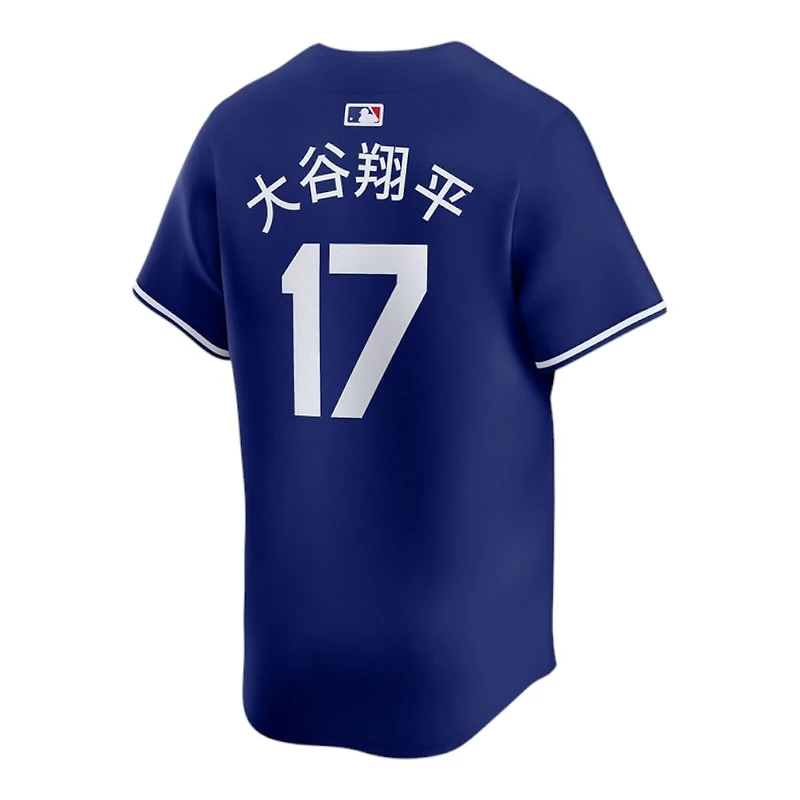 Los Angeles Dodgers Shohei Ohtani Royal Blue Alternate Kanji Japanese Writing Nike Limited Player Jersey