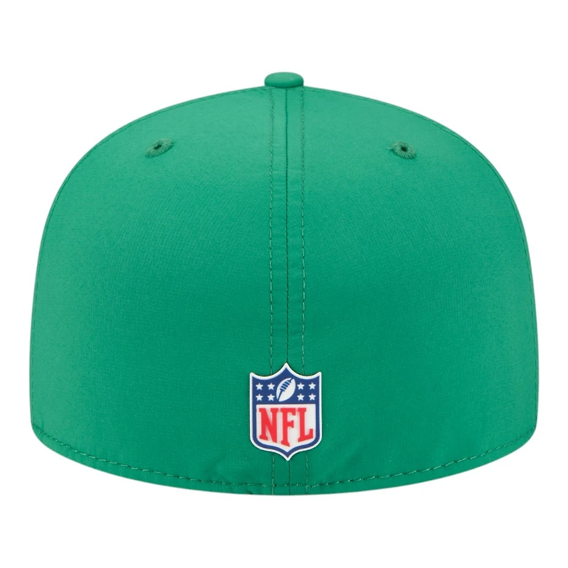 Philadelphia Eagles Kelly Green Throwback 2025 NFL Sideline New Era 59FIFTY Fitted Hat