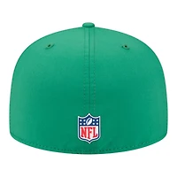 Philadelphia Eagles Kelly Green Throwback 2025 NFL Sideline New Era 59FIFTY Fitted Hat