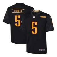 Youth Washington Commanders Jayden Daniels Black Nike Game Jersey