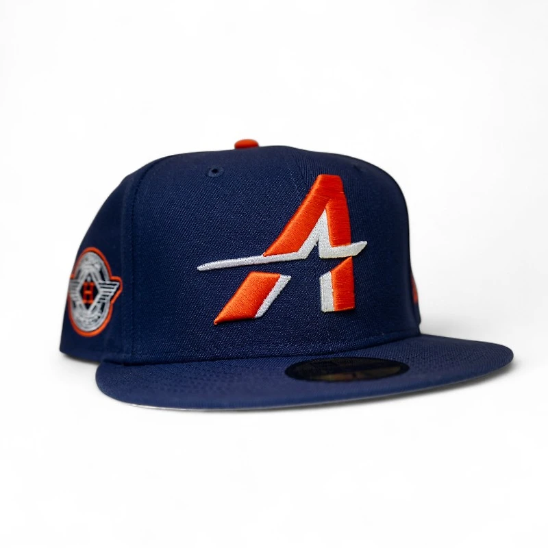 Houston Astros Light Navy Leon the Lab City Connect Wings Patch Grey UV New Era 59FIFTY Fitted Hat
