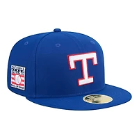 Texas Rangers Royal Blue Baseball Hall of Fame New Era 59FIFTY Fitted Hat