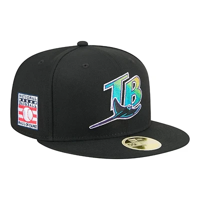 Tampa Bay Rays Black Baseball Hall of Fame New Era 59FIFTY Fitted Hat
