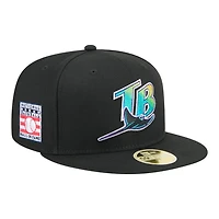 Tampa Bay Rays Black Baseball Hall of Fame New Era 59FIFTY Fitted Hat